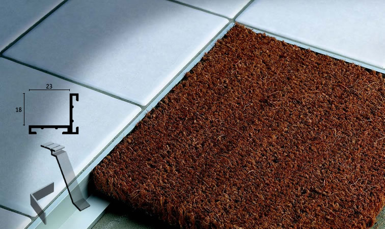 entrytec BU-AS Perfil de Alumínio para tapetes